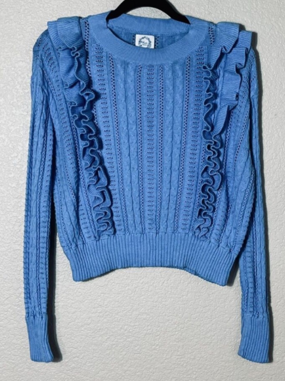 Blue Rain Women’s Ruffles Sweater BOHO western